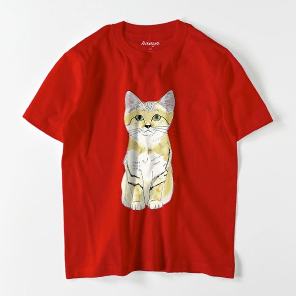 砂漠の天使　スナネコ　Tシャツ　メンズ　ゆるかわ　野生猫　ユニセックス　すなー 5枚目の画像