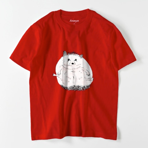 ころりん ハリネズミ Tシャツ メンズ ゆるかわ 針ネズミ ユニセックス