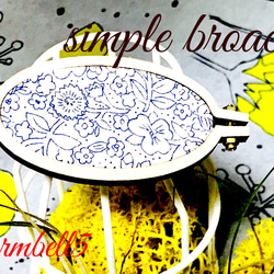simple & Flower broach 1枚目の画像