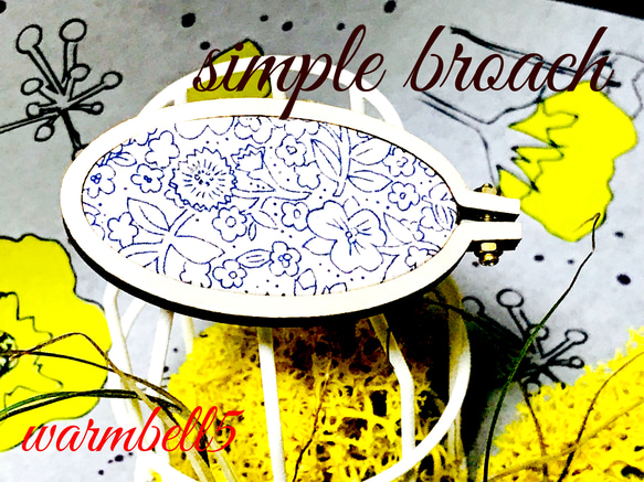 simple & Flower broach 1枚目の画像