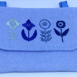 移動ポケット　刺繍　花　小物入れ　高学年　大人 4枚目の画像