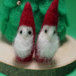 羊毛　クリスマスツリー　針山ツリー 4枚目の画像