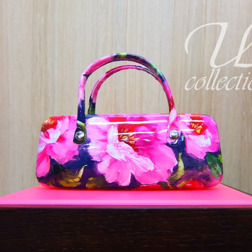 送料無料！バッグ型メガネケース 春・ボタニカル プレゼントにも