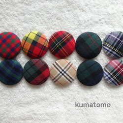 7・ハンドメイド☆ヘアゴム　チェック柄 7・ハンドメイド☆ヘアゴム チェック柄