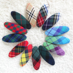 タータンチェック リボンのヘアゴム その他ヘアアクセサリー Kumatomo