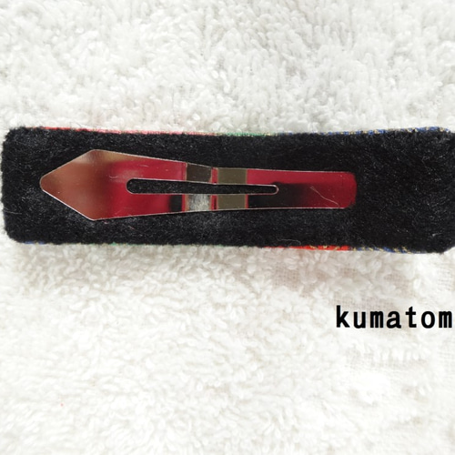 タータンチェックのパッチンピン その他ヘアアクセサリー Kumatomo