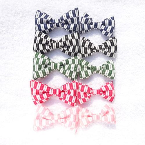 和柄 矢絣文様 のリボンのヘアゴム ④ ヘアゴム Kumatomo 通販｜Creema  