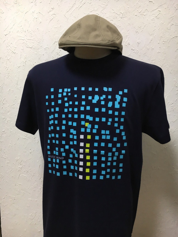 ミュージックマインド・ネイビー・Tシャツ【2TN-002-NY】 3枚目の画像