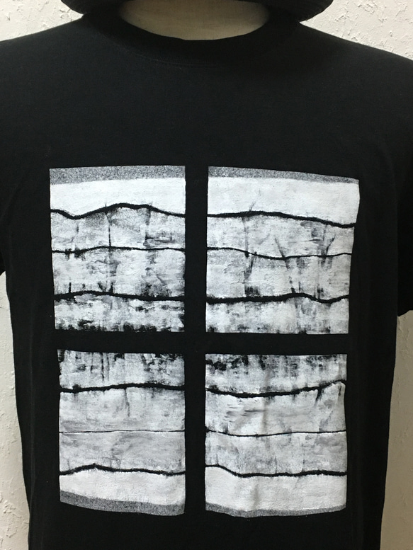 ウィンドウ・ブラック・Tシャツ【2TN-008-BK】 5枚目の画像