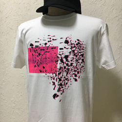 フロート・ピンク・ホワイト・Ｔシャツ【2TN-017PN-WT】 3枚目の画像
