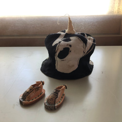 ブライスさんのカボチャ帽子とサンダルセット 3枚目の画像