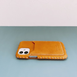 iPhone全機種対応レザーケース（猫耳ポケット追加ケース） 3枚目の画像