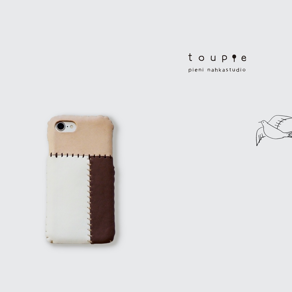 iPhone全機種対応各種レザーケース（パッチワーク）