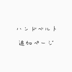 背面ベルト追加ページ 1枚目の画像