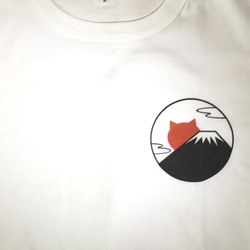 猫富士Tシャツ　Ｍ～ＸＬ 2枚目の画像