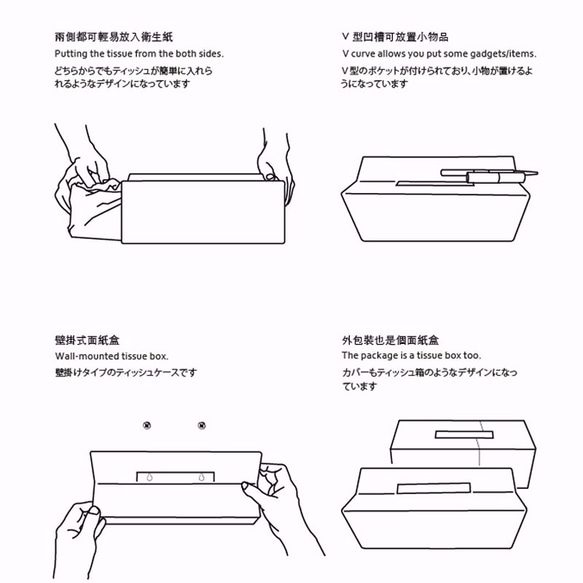 M / tissue box - Blue 第9張的照片