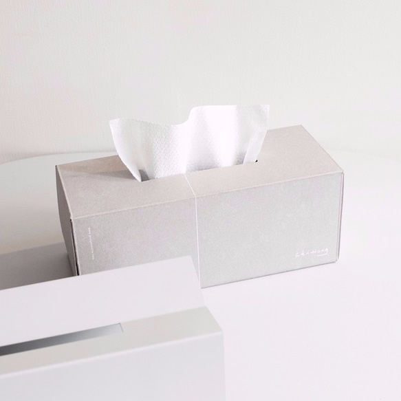 M / tissue box - Gray 第6張的照片