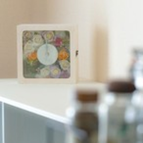 【花時計】天使の庭 花時計】天使の庭 掛け時計・置き時計 chatnoir 通販 5523521