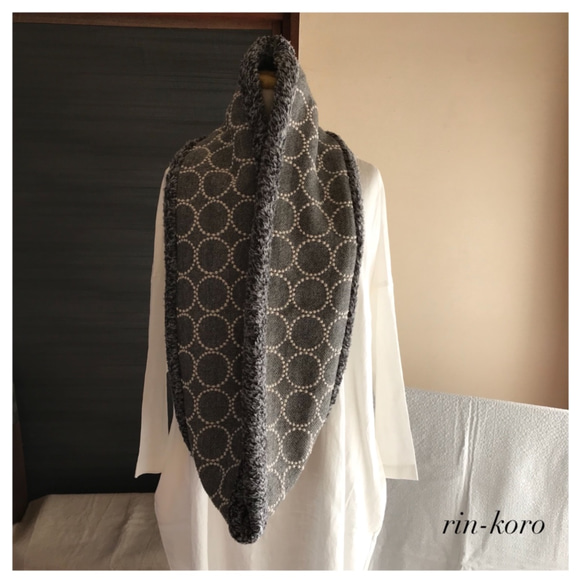 51030A ミナペルホネンハンドメイド薄手　ウールガーゼ ロングスヌード大判 51030A ミナペルホネンハンドメイド薄手 ウールガーゼ ロング