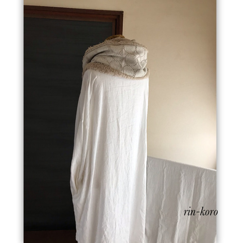 贅沢♪ ボア スヌード ＊ウールtambourine ecru＊ミナペルホネン  