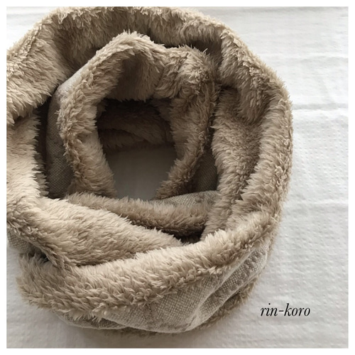 贅沢♪ ボア スヌード ＊ウールtambourine ecru＊ミナペルホネン  