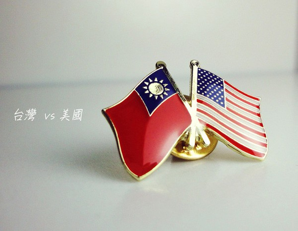 台灣雙國旗徽章16入組。現貨16個國家每個國家一枚。可以任選。備註國家即可。 第6張的照片