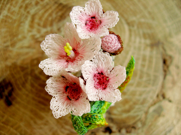 桜 タックピン -淡いピンク- 1枚目の画像