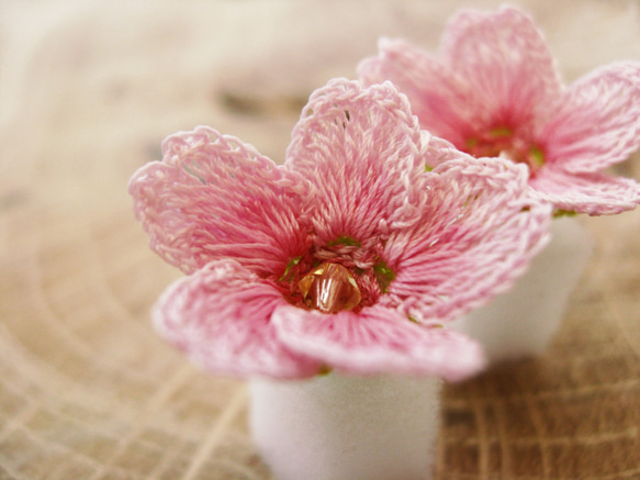 桜 ピアス 4枚目の画像