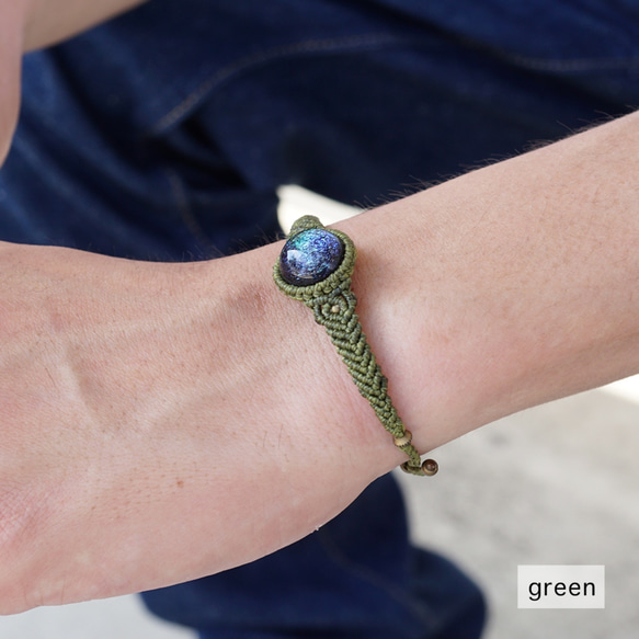 Dichroic Macrame Bracelet 5枚目の画像