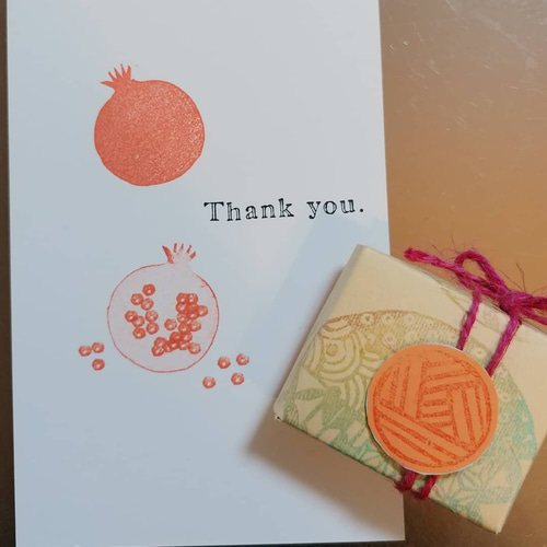 MNさま お取り置き作品 ざくろのスタンプ 取っ手ナシ はんこ・スタンプ  