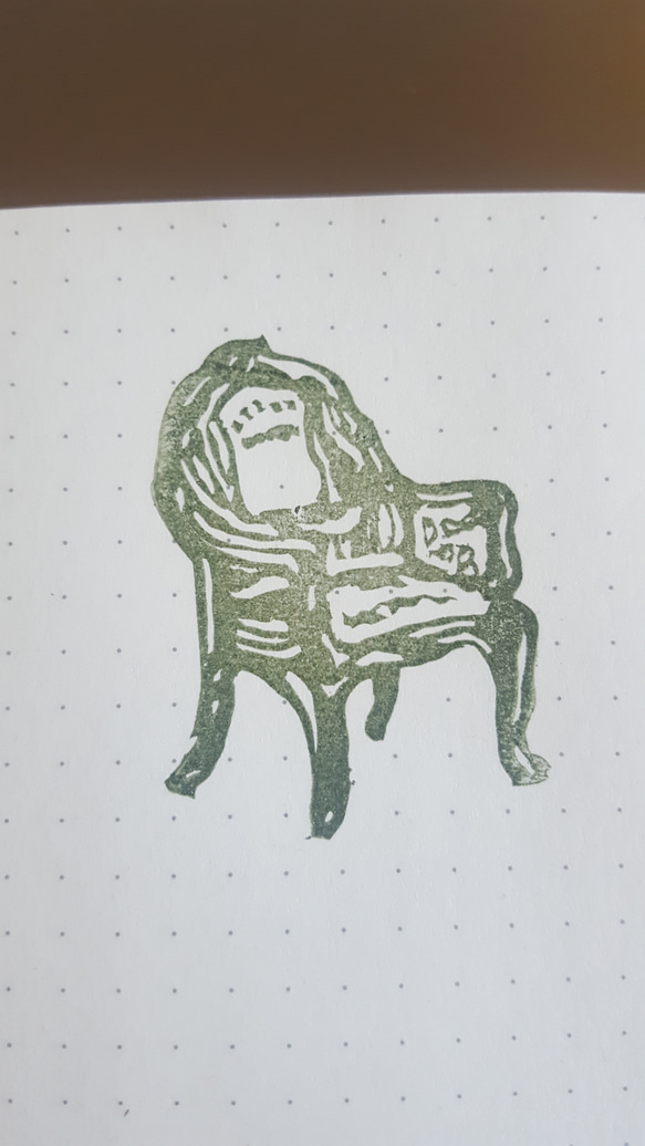 【再販】椅子のはんこ 3枚目の画像