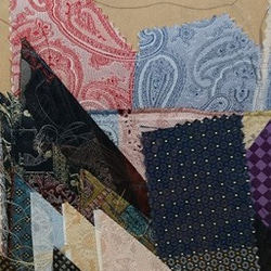 正絹西陣織ネクタイ地ハギレセット003 2枚目の画像