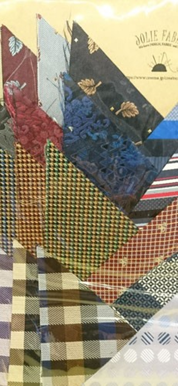 正絹西陣織ネクタイ地ハギレセット027 2枚目の画像
