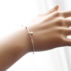 ruby＊pyrite＊silverbracelet 3枚目の画像