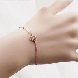 lotuscharm＊redlinebracelet 2枚目の画像