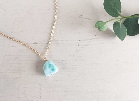 larimar＊necklace 1枚目の画像