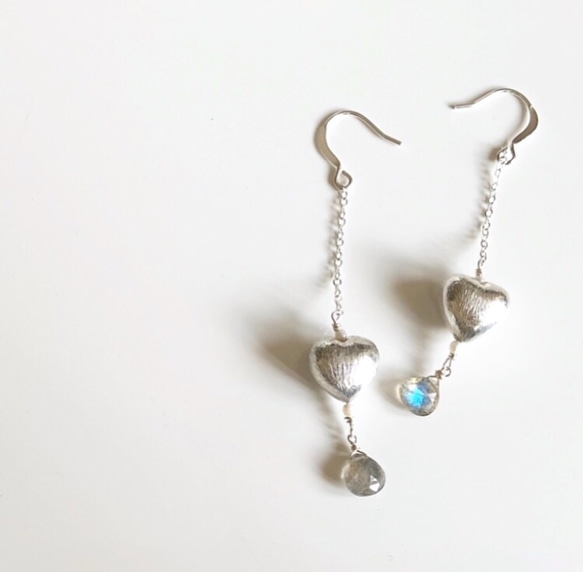 labradrite*herat*pierce 1枚目の画像