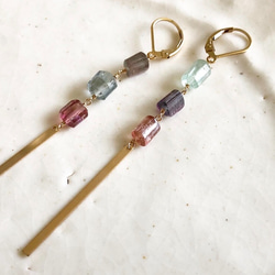 ＊限定1点＊tourmaline*pierce 1枚目の画像