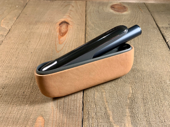 手縫い IQOS ILUMAケース 本革 ナチュラル 栃木レザー使用