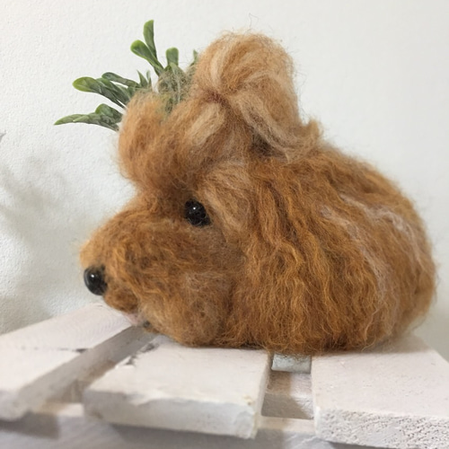 オーダーメイド】羊毛フェルト 立体顔だけキーホルダー 羊毛フェルト