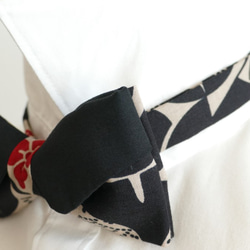 日式（深黑色x紅色）領結領結 第5張的照片