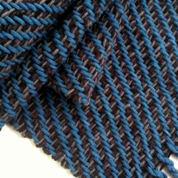 Nancy Ko手工梭織~男士厚織圍巾,艦長-A306 第4張的照片