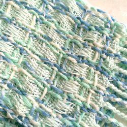 ナンシーコ〜手織りのスカーフ織り格子シリーズ -  phytoncid -A295 2枚目の画像