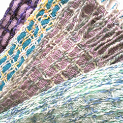 ナンシーコ〜手織りのスカーフ織り格子シリーズ -  phytoncid -A295 3枚目の画像