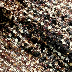 Nancy Ko手工梭織~長寬版寶石光紗巾,香槟墨金-A218 第3張的照片