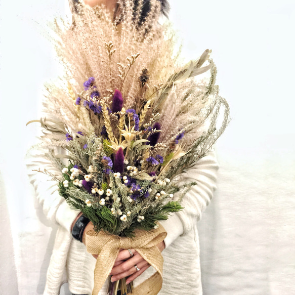 新娘捧花 乾燥花束 客製化婚攝配件 - 芒芒人海 第1張的照片