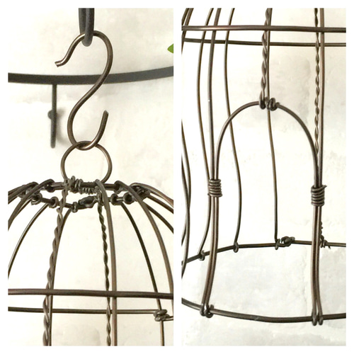 アンティークな鳥かご〜ワイヤーバードケージ ＊ワイヤークラフト