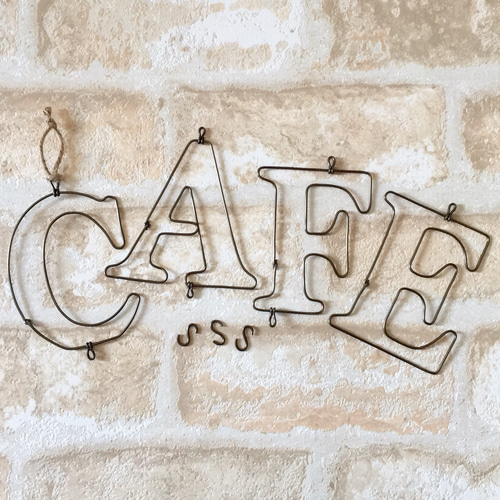ワイヤーガーランド 【CAFE】縦型 ＊ワイヤークラフト＊ ガーランド