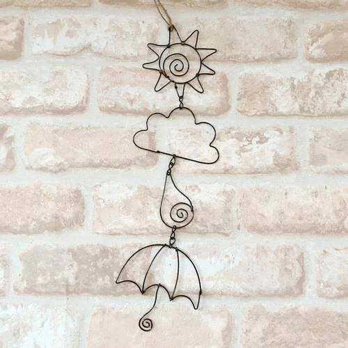 そらもようのワイヤーオーナメント ＊ワイヤークラフト＊ タペストリー  