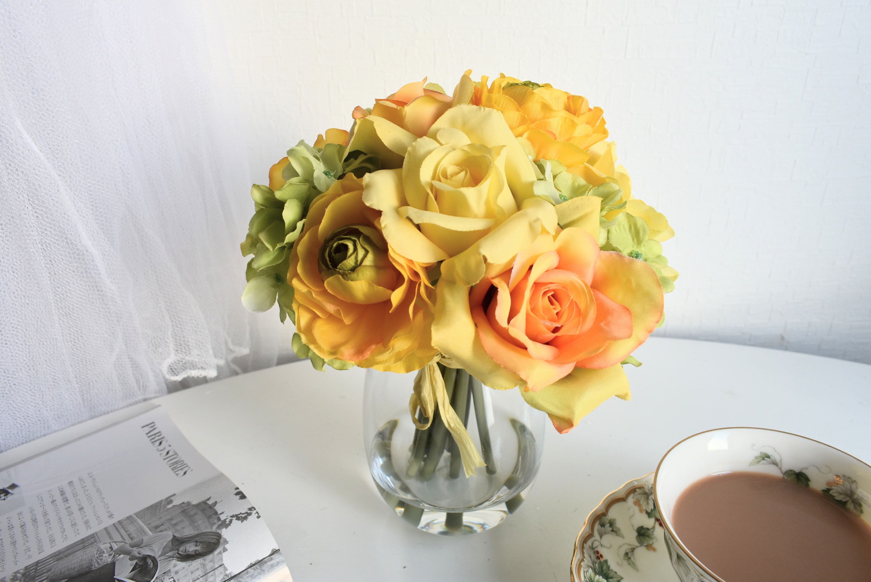 母の日　お部屋華やぐ エレガント さ ｢ elegant ブーケ ｣ お花 フェイクウォーター お手入れ不要